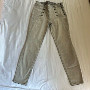 White House Black Market Gray High Rise Skinny Jeans